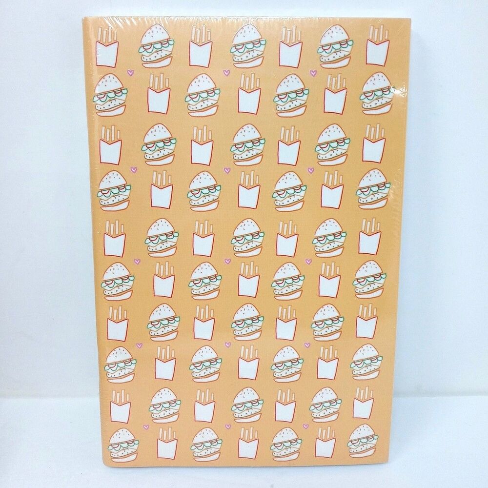Pack of 3 Molly & Rex Staple Bound Journals Diary Ruled Hamburger Tacos Pizza